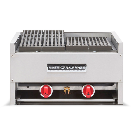 American Range AECB-48 48" W Natural Gas Countertop Lava-Rock Broiler - 140,000 BTU-Top Restaurant Supplies