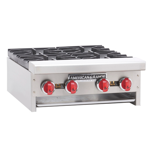 American Range ARHP-60-10-LP 60" W Stainless Steel Countertop Liquid Propane 10 Burners Hotplate - 320,000 BTU-Top Restaurant Supplies