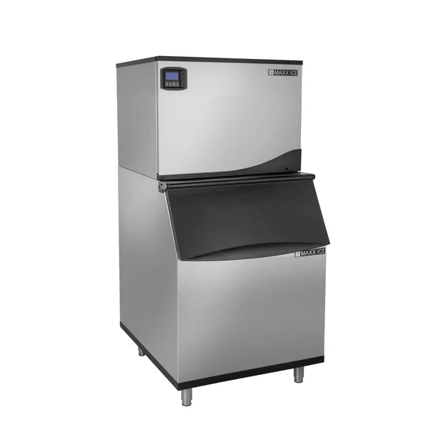 Maxx Ice MIM370NH-B470 Intelligent Series Modular Ice Machine, 30"W, 361 lbs w/470 lb Storage Bin, Stainless Steel