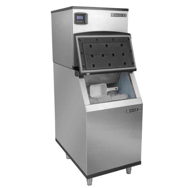 Maxx Ice MIM360N-B310 Intelligent Series Modular Ice Machine, 22"W, 373 lbs, Energy Star, in Stainless Steel