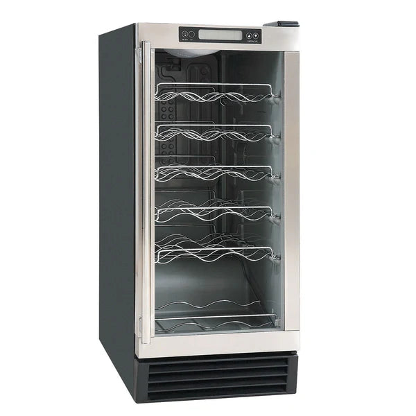 Maxx Ice MCWC28HC Indoor Wine Cooler with Glass Door, 3 cu. ft., in Stainless Steel