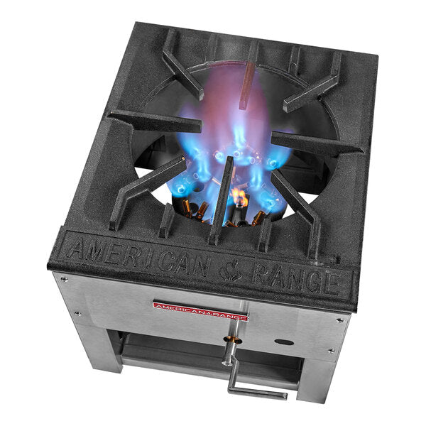 American Range ARSP-J-2 Liquid Propane 2-Burner Stock Pot Stove with Jet Burners - 250,000 BTU