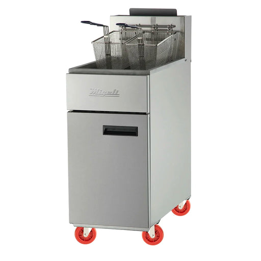 MIGALI  C-F40-LP - 40 lb Liquid Propane Fryer - 90,000 BTU - Top Restaurant Supplies