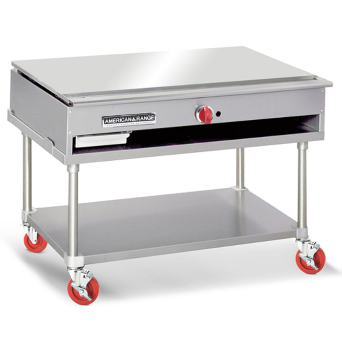 American Range ARTY-36-NG 36" W Natural Gas Stainless Steel Culinary Series Teppan-Yaki Japanese Style Griddle - 30,000 BTU