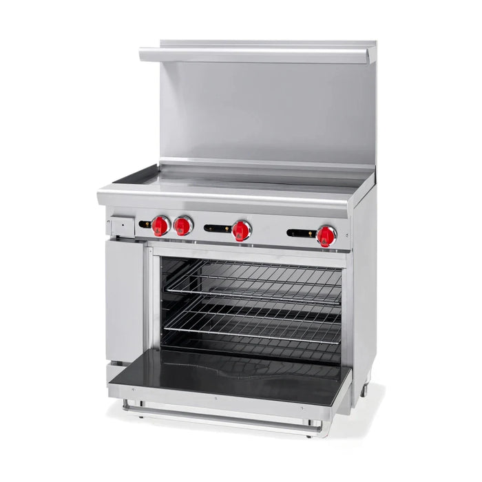 American Range AR-36G 36" Gas Range w/ Full Griddle & Standard Oven, Natural Gas-Top Restaurant Supplies