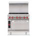 American Range AR-6-SB 36" LP Gas 6 Burner Range with Storage Base, 192,000 BTU-Top Restaurant Supplies