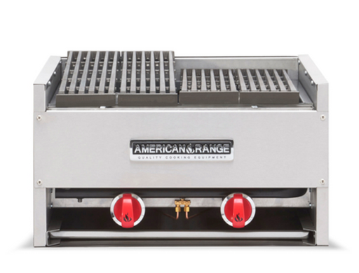 American Range AECB-48 48" W Natural Gas Countertop Lava-Rock Broiler - 140,000 BTU-Top Restaurant Supplies