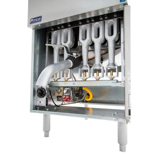 Pitco 65C+S Stainless Steel Natural Gas Floor Fryer - 150,000 BTU, 65-80 lb. - toprestaurantsupplies.com