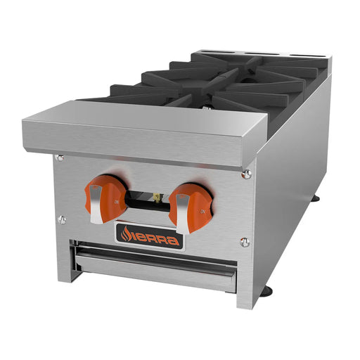 SIERRA SRHP-2-12 GAS HOT PLATE 12 in NATURAL GAS - Top Restaurant Supplies