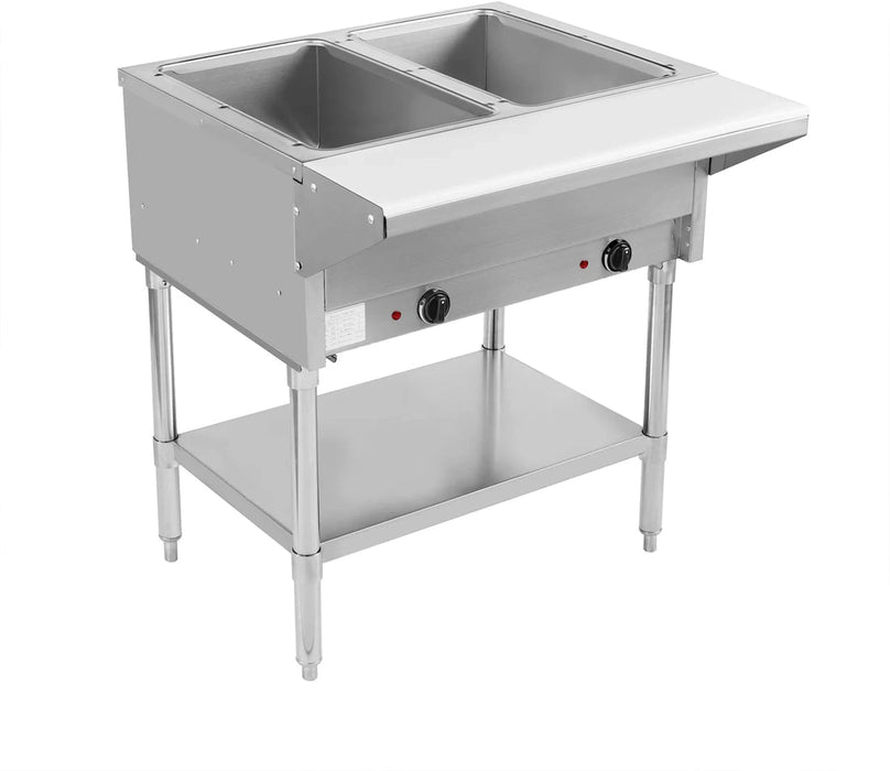 Bevles - 120 V, 2 Dry Well Electric Steam Table - BVST-2-120