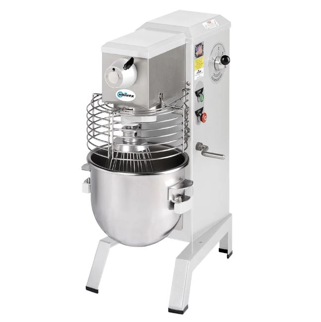 Univex Srm20+ 20 Qt., Mixer Countertop, 1/2 Hp, Ss Bowl - 120/60/1 - Top Restaurant Supplies