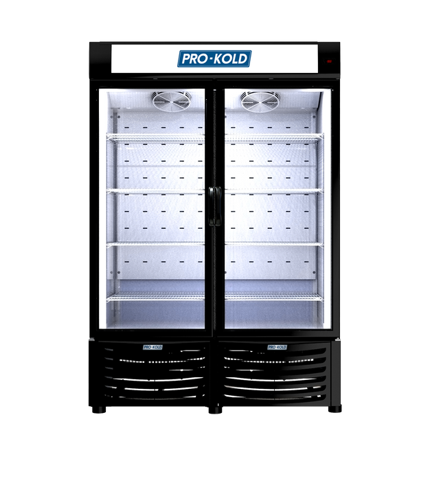 Pro-kold DURF 32W Two Door Display Freezer - Top Restaurant Supplies