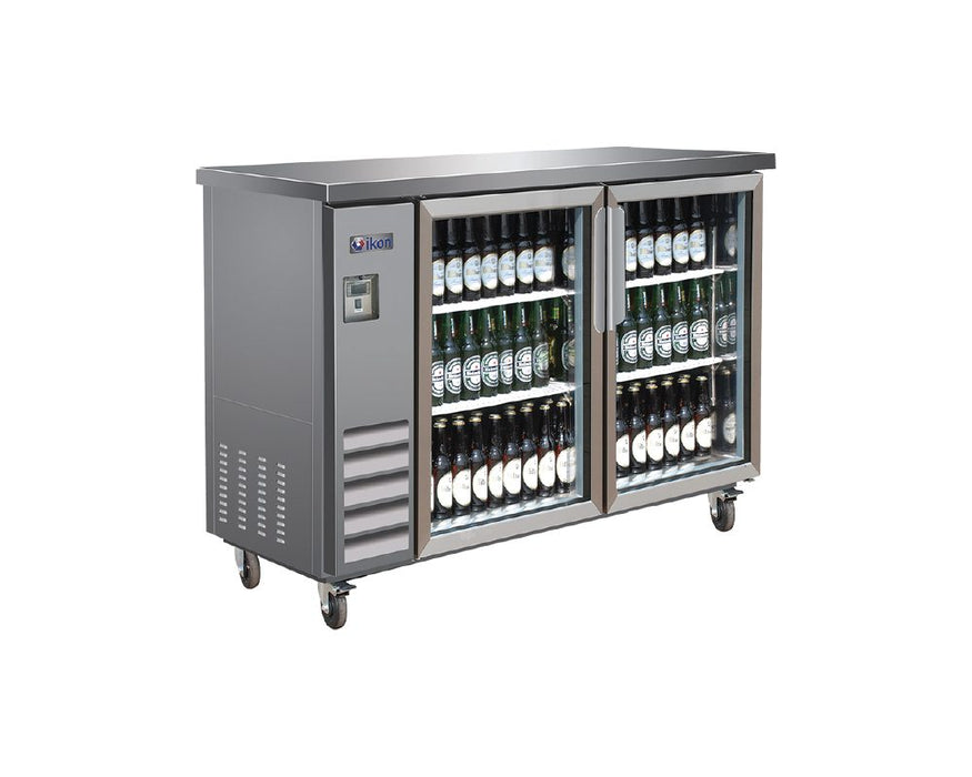 IKON IBB61-2G-24SS Back Bar Stainless Steel Swing Doors - Top Restaurant Supplies