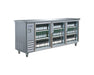 IKON IBB73-3G-24SS Back Bar Stainless Steel Swing Doors - Top Restaurant Supplies