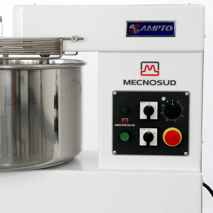 AMPTO iM44/2 Spiral Mixer 97 lbs dough. 62 lbs of flour. 50 Lts bowl. Fixed Head. 220/60/3 - 2 Speeds. ETL. NSF - Top Restaurant Supplies