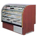 Marc Refrigeration LUBCR-77 S/C Self Contained 78" Refrigerated Bakery Display Case, Curved - Top Restaurant Supplies