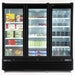 Maxx Cold MXGDM-73FBHC 81” Glass Door Merchandiser Freezer, Large Storage Capacity, Triple Door - Top Restaurant Supplies