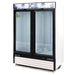 Maxx Cold MXM2-48FHC-ICE 54” Glass Door Ice Merchandiser Freezer, 48 Cu. Ft. Storage, Double Door - Top Restaurant Supplies