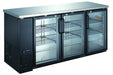 Omcan BB-CN-0020-GH Cooler Back Bar 19.6 Cu Ft Capacity Glass Door 115v/60/1 Cetlus/etl Sanitation