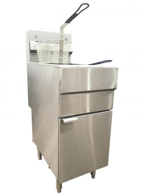 Omcan CE-CN-0025-FN Fryer Gas 50 Lbs 120,000 Btu Natural Gas Cetlus Etl Sanitation