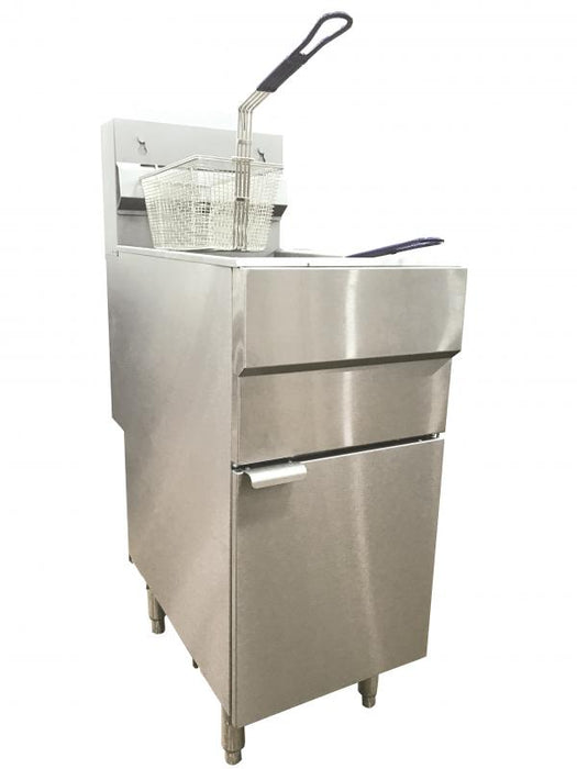 Omcan CE-CN-0025-FP Fryer Gas 50 Lbs 120,000 Btu Propane Cetlus Etl Sanitation