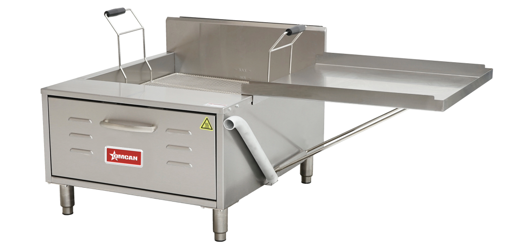 Omcan CE-CN-0040-FN Fryer Countertop For Funnel Cake And Donut Natural Gas 75,000 Btu Capacity 40 Lbs Cetlus/etls