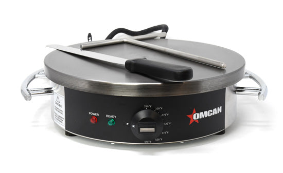 Omcan CE-CN-0350-U Round Crepe Maker Plate Diameter 14 Inch 1.8 Kw With 15 Amps Plug 120v/60/1 Cqpsus