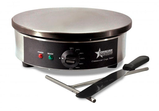 Omcan CE-CN-0350 Round Crepe Maker Plate Diameter 14 Inch 1.8 Kw With 20 Amps Plug 120v/60/1 Cqpsus