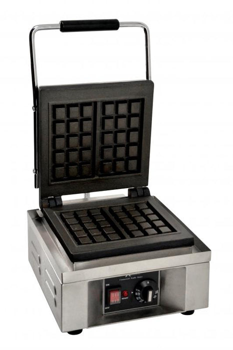 Omcan CE-CN-0351 Waffle Maker 7.5 Inch X 7.5 Inch/190.5 Mm X 190.5 Mm Plate Dimension 1.6 Kw 120v/60/1 Cqpsus