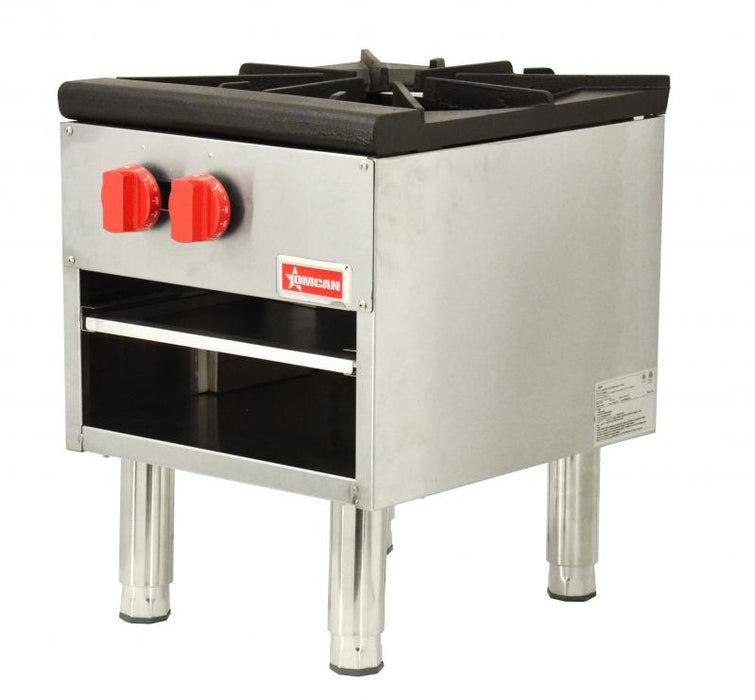 Omcan CE-CN-0533-S Stock Pot Range Single Burner Natural Gas 21 In/533mm Deep 100000 Btu W/lp Conversion Kit Cetlus