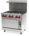 Omcan CE-CN-0914-LC Commercial Range Liquid Propane 36 Inch/914mm 6 Burner With Convection Oven 211,000 Btu Cetlus/etls