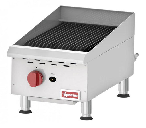 Omcan CE-CN-CBR15 Radiant Gas Charbroiler 1 Burner 15 Inches /381mm  40000 Btu Etl