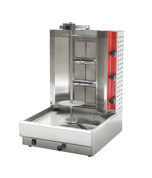 Omcan CE-CN-KB-3 Natural Gas Doner Kebab Machine With 3 Burners 28,500 Btu 120v/60/1 Cetlus/etl Sanitation