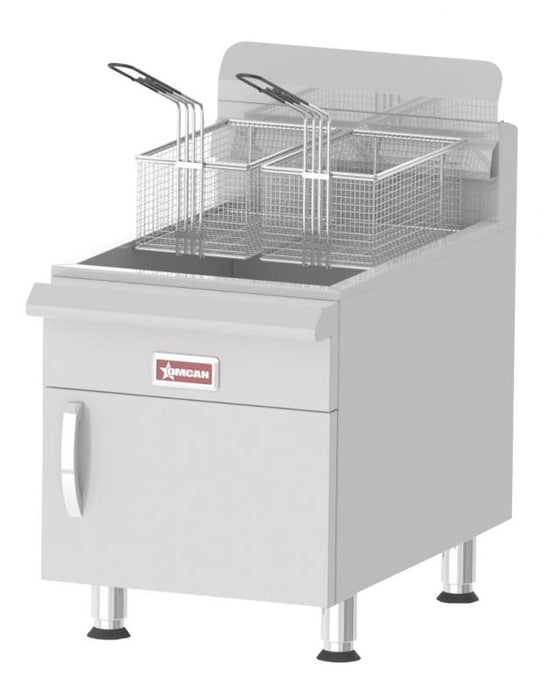 Omcan CE-CN-UR-CF30-LP Countertop Fryer With Thermost 30 Lbs Propane Etl Cetlus