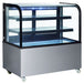 Omcan DS-CN-0370 Dry Bakery Display Case 48 Inches Curved Glass Stainless Steel 110v/60/1 Etl Sanitation