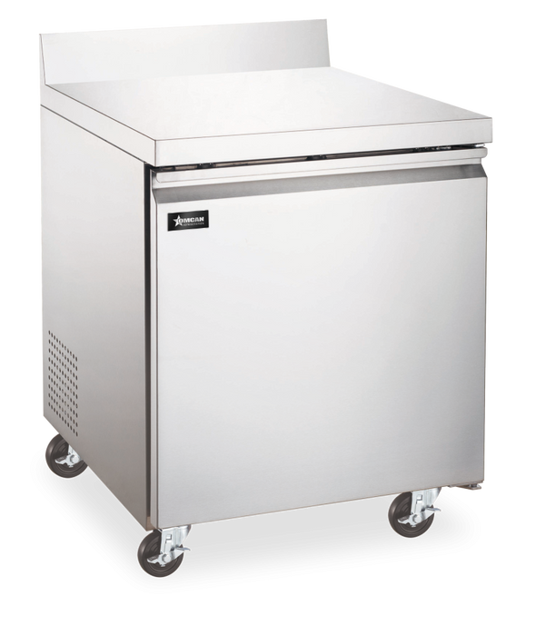 Omcan FR-CN-0686-BS-HC Freezer Worktop With Back Splash 27 Inch/686mm 115v/60/1 Cetlus/etl Sanitation