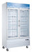 Omcan FR-CN-1250-HC Freezer 2 Door Glass Merchandiser White D Breaker 49 Inch/1250mm 110v/60/1 Cetlus/etl Sanitation