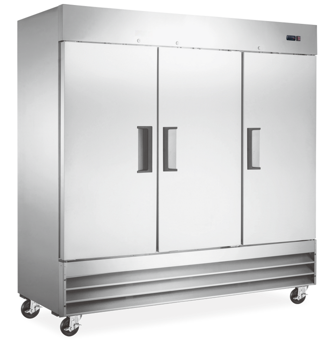 Omcan FR-CN-2057-HC Reach In Freezer Stainless Steel 3 Door 81 Inch/2057mm 110v/60/1 Cetlus/etl Sanitation