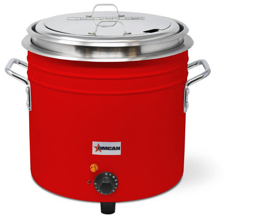 Omcan FW-TW-5000-R Retro Stock Pot Kettle 11 Qt Red 1400w 120v/60hz/1 Cetlus