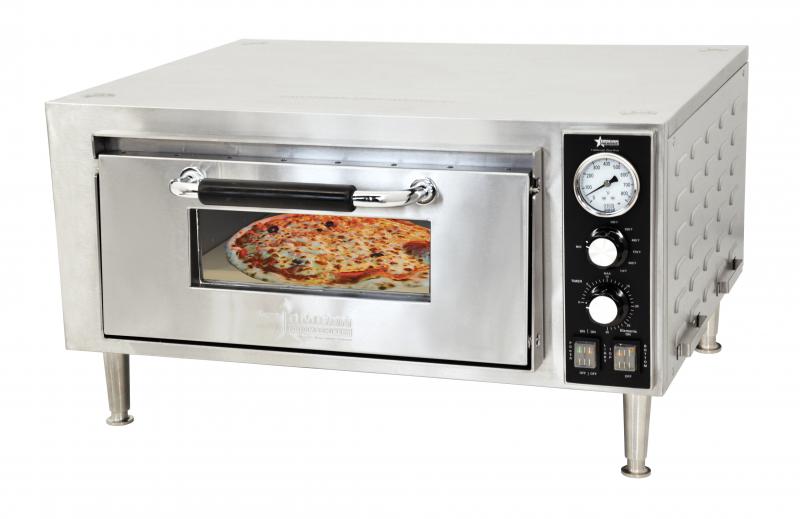 Omcan PE-CN-1800-S Pizza Oven Countertop Single Quartz Chamber Dimension 18.11"X 18.11"X3.93" 1.8 Kw 120v/60hz/1 Cqpsus