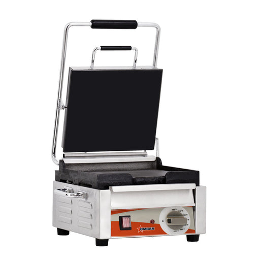 Omcan PG-CN-0515-F Panini Grill 10 Inch X 11 Inch/248mm X 267mm Single Smooth/smooth 120v/60/1 Cqpsus