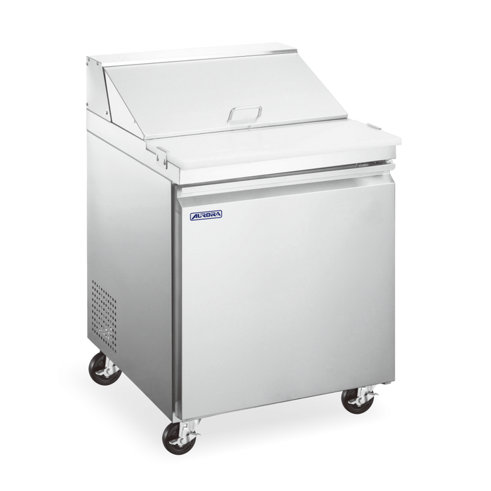 Omcan PT-CN-0711E-HC Aurora Refrigerated Prep Table Mega 28 Inch/711mm 110v/60/1 Cetlus/etl Sanitation