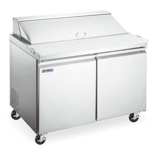 Omcan PT-CN-0920E-M-HC Aurora Refrigerated Prep Table Mega 36 Inch/920mm 115v/60/1 Cetlus/etl Sanitation