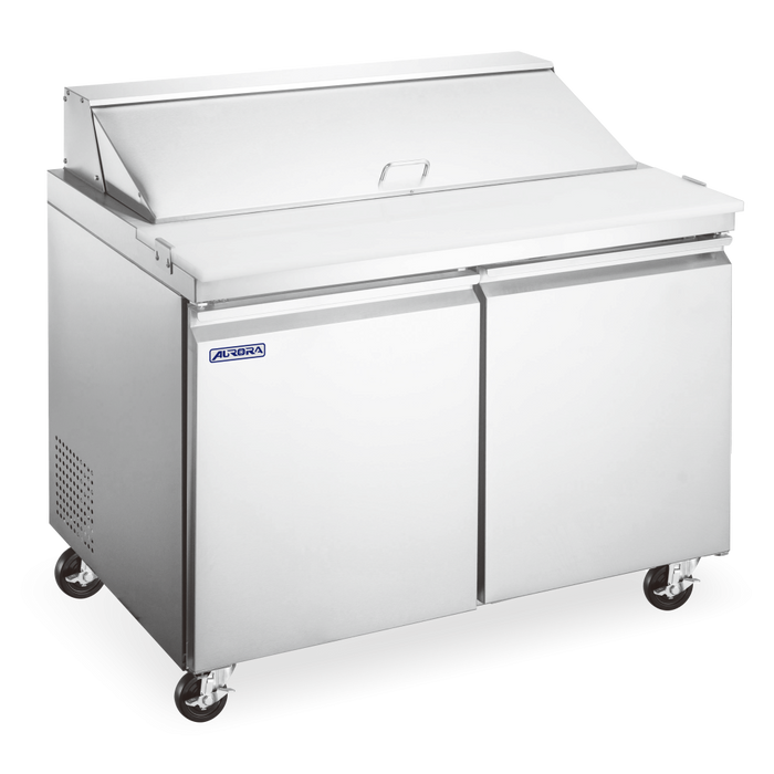 Omcan PT-CN-0920E-M-HC Aurora Refrigerated Prep Table Mega 36 Inch/920mm 115v/60/1 Cetlus/etl Sanitation