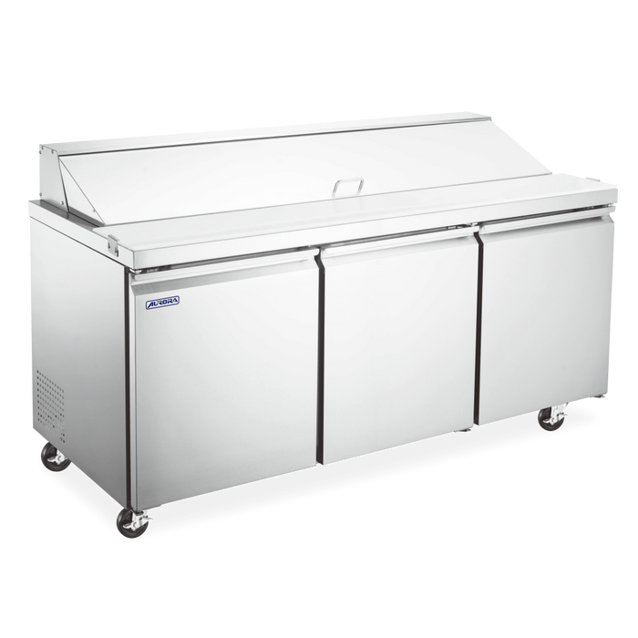 Omcan PT-CN-1787E-HC Aurora Refrigerated Prep Table 70 Inch/1787mm 115v/60/1 Cetlus/etl Sanitation