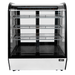 Omcan RC-CN-0145C Refrigerated Showcase Curved Glass Countertop With 3 Shelf 28 Inch 110v/60/1 Cetlus/etl Sanitation