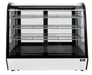 Omcan RC-CN-0277C Refrigerated Showcase Curved Glass Countertop With 3 Shelf 60 Inch 110v/60/1 Cetlus/etl Sanitation