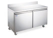 Omcan RE-CN-0011-BS-HC Refrigerator Worktop With Back Splash 48 Inch/1219mm 115v/60/1 Cetlus/etl Sanitation