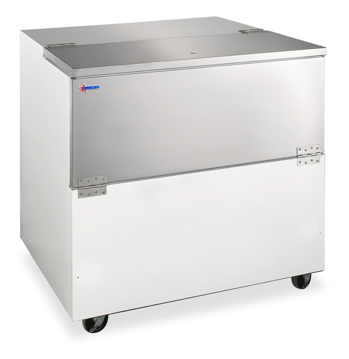 Omcan RE-CN-0034-HC Milk Cooler 34 Inch Capacity 12.4 Cu Ft Holds Up To 8 Milk Crates 115v/60/1 Cetlus/etl Sanitation