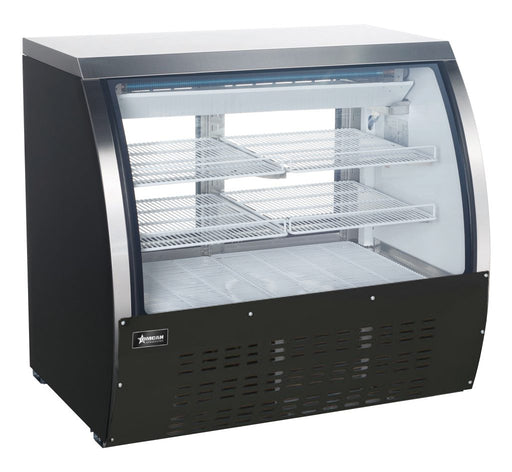 Omcan RS-CN-0092-B Refrigerated Showcase Floor Black 328 L/11.6 Cu Ft 115v/60/1 Cetlus/etl Sanitation